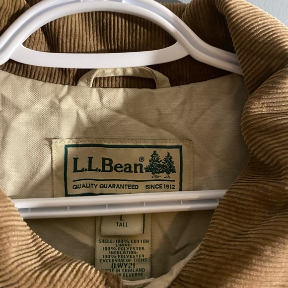 Vintage L.L.Bean Corduroy/Canvas Winter Jacket - Picture 2 of 4